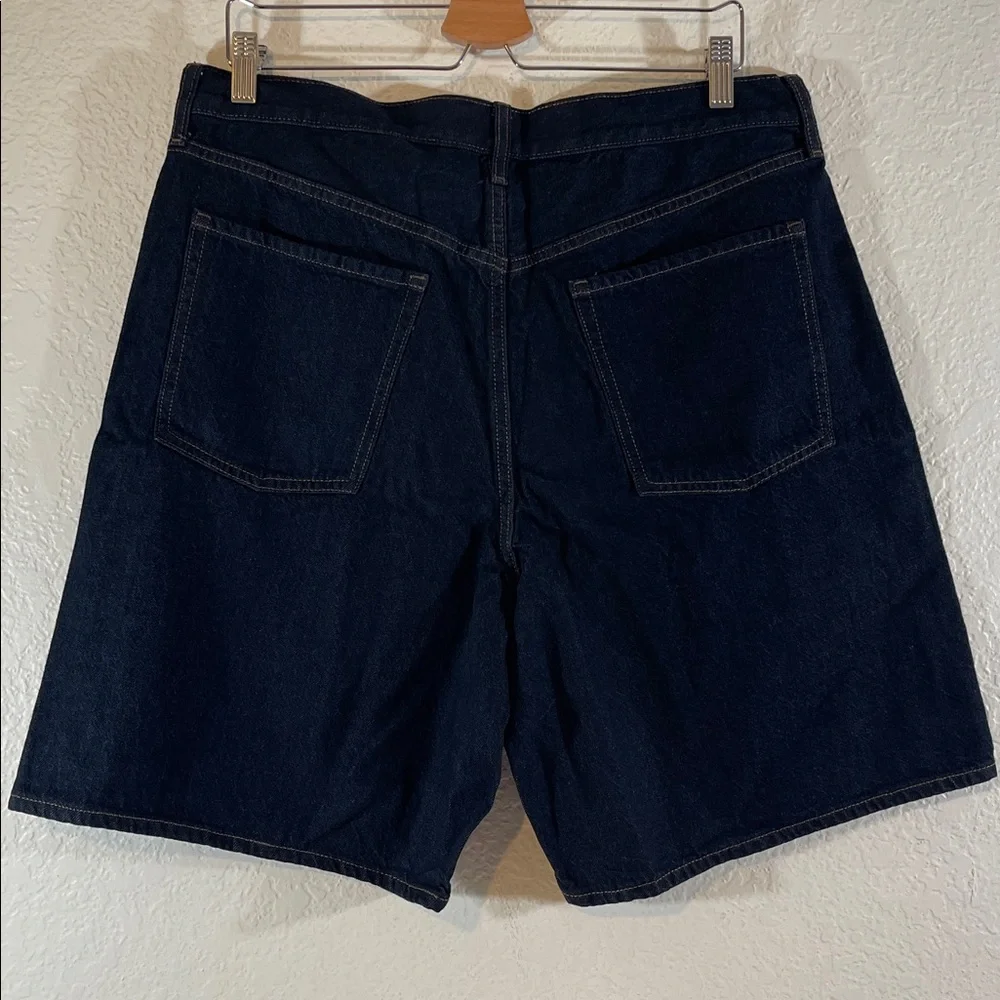 OLD NAVY Mid-Rise Baggy Jean Bermuda Shorts 9-inch inseam Size 12 NEW - Picture 5 of 15
